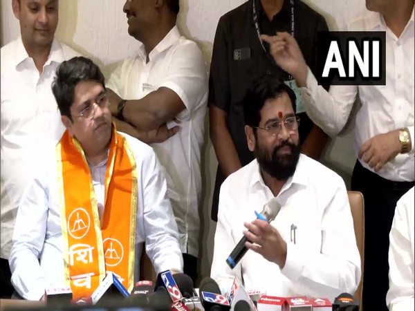 Subhash Desai with Maharashtra Chief Minister Eknath Shinde (Photo/ANI)