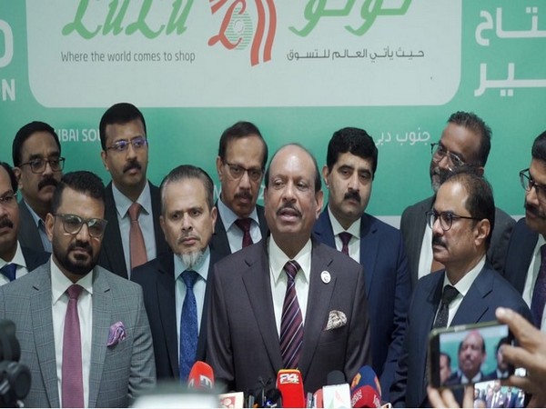 Managing director and chairman of Lulu Group MA Yusuffali addresses press in Dubai (Image: Lulu Group)