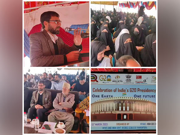 ADDC Bandipora, Ali Afsar Khan HKM at Degree College. (Photo/ANI)