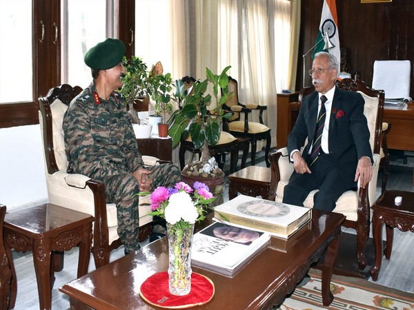 4 Corps GOC calls on the Arunachal Governor (Photo/ANI)