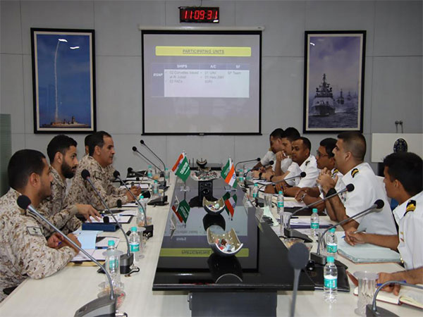 Indian Navy Forces with Royal Saudi Naval Forces (Source: Twitter/@IndianEmbRiyadh)