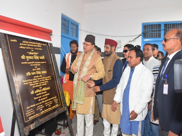 Chief Minister Pushkar Singh Dhami inaugurates library room (ANI)