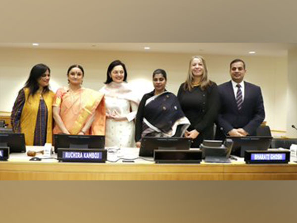 W20 Delegation with India's Permanent Mission at UN, Ruchira Kamboj in New York. (Photo: Twitter//India@UN)