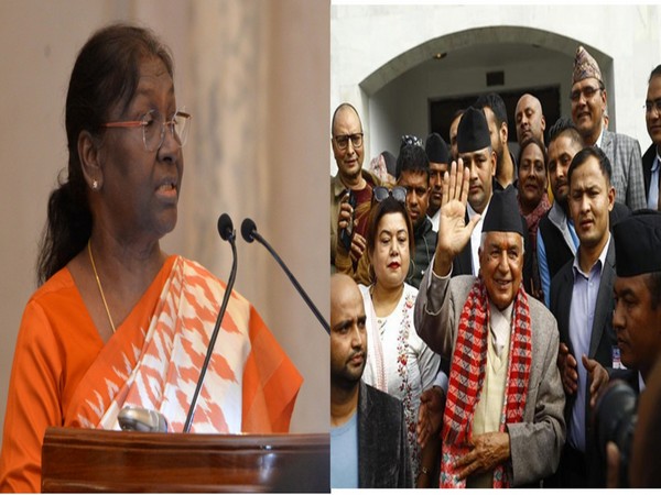 President Droupadi Murmu and Nepal's President Ram Chandra Poudel.