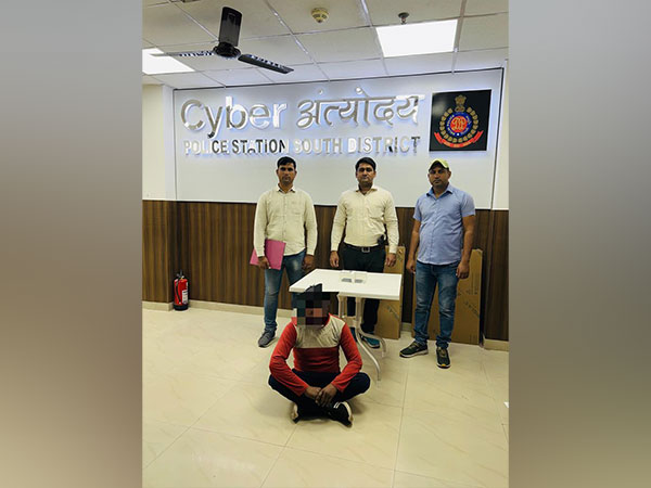 One fraudster arrested by Cyber Crime Police Station (Photo/ANI)