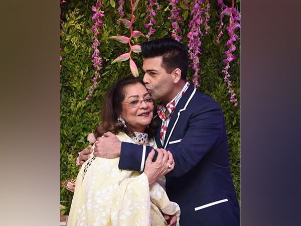 Karan Johar and his mom Hiroo Johar (Image source: Instagram)