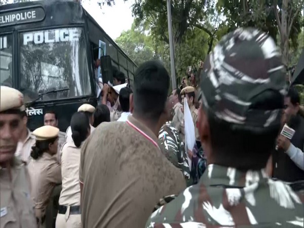 Visual from the protest site. (Photo/ANI)