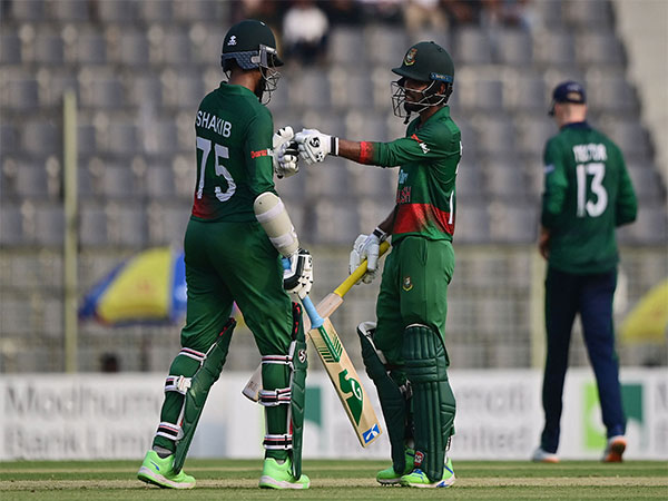 Bangladesh batters laid the foundation of a big win with a 300-plus total. (Photo- ICC Twitter)