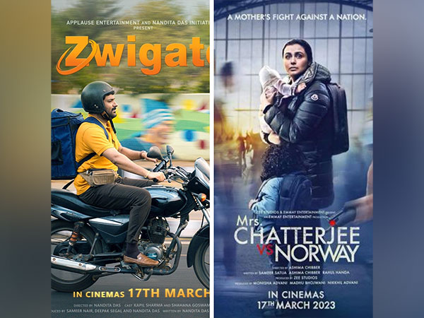 Posters of Zwigato and Mrs. Chatterjee v/s Norway. (Image Source: Twitter)