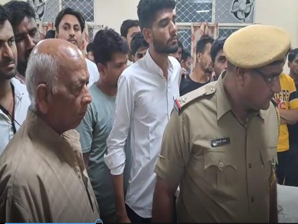 Police reached the hospital after four youth drown at a pond in Rajasthan (Photo/ANI)