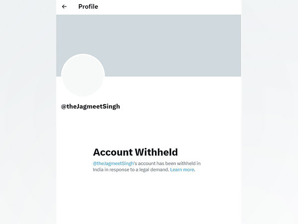 Screengrab of Twitter account of Jagmeet Singh 