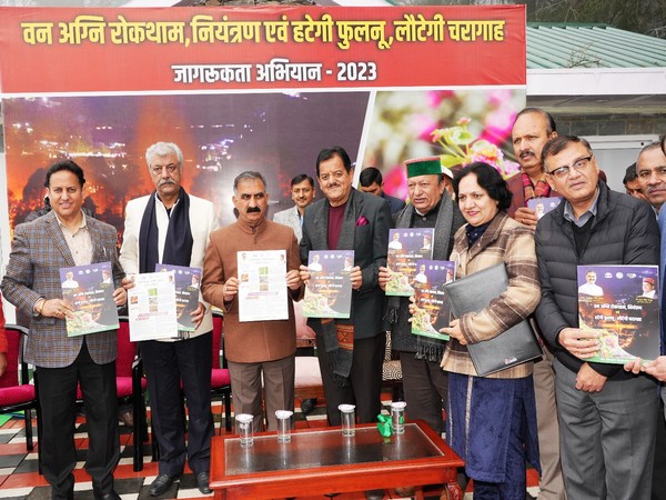 Himachal CM launches awareness campaign to eradicate lantana, prevention of forest fire. (ANI/photo)