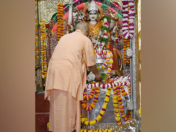 Uttar Pradesh Chief Minister Yogi Adityanath visuals from spot  (Photo/ANI)