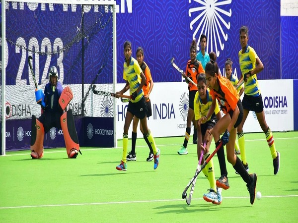 Glimpse from Hockey India Junior Women Zonal Championships match (Photo: HI Media)