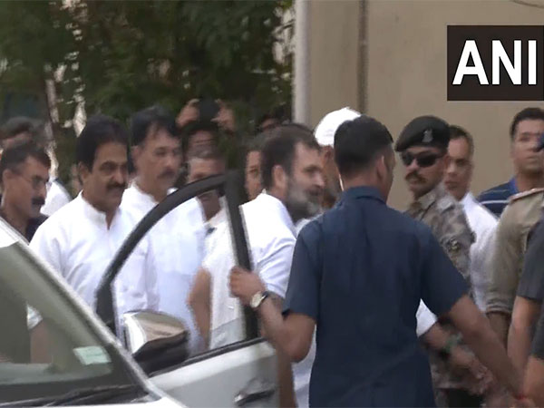 Rahul Gandhi at Surat district court (Photo/ANI)