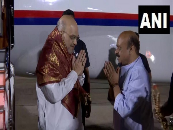 Union Home Minister Amit Shah, Karnataka CM Basavaraj Bommai in Bengaluru (Photo/ANI)