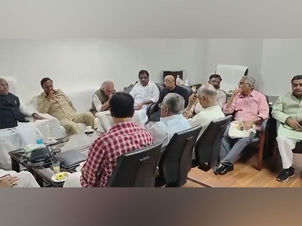 Visuals of Opposition leaders holding a meeting (Photo/ANI)
