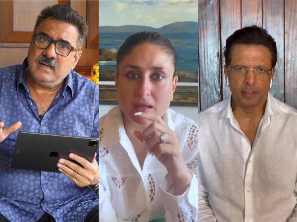 Boman Irani, Kareena Kapoor, Jaaved Jaaferi (Image source: Instagram)