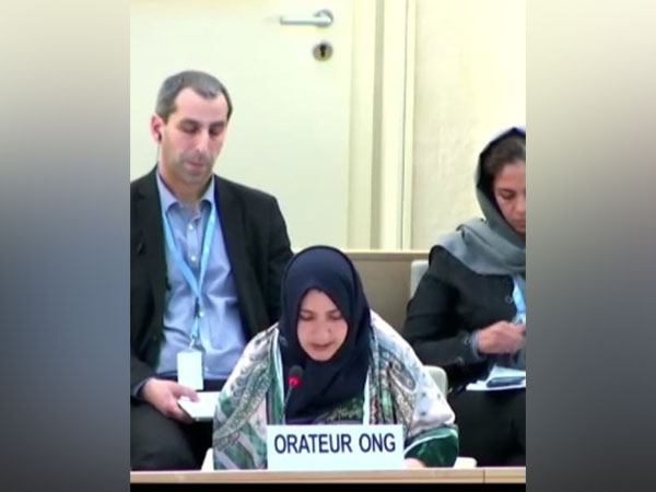 The Universal Rights Group activist speaking at the 52nd Session of the UN Human Rights Council in Geneva.