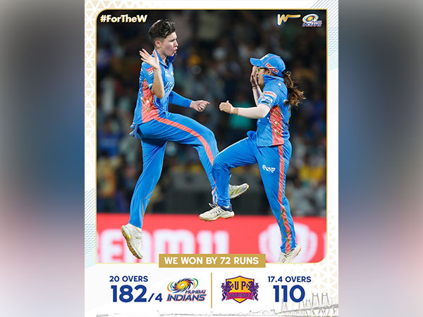 Issy Wong celebrates after taking a hat-trick (Photo: Twitter)