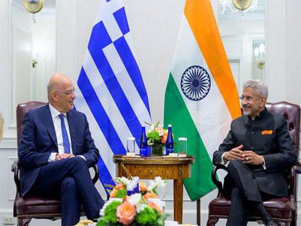 External Affairs Minister S Jaishankar and Greek Foreign Minister Nikos Dendias. (Photo: Twitter//@DrSJaishankar)
