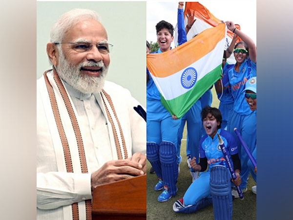 PM Narendra Modi and Team India (Photo: File Photo/BCCI Women Twitter)