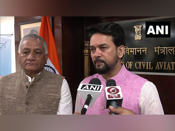 Union Minister Anurag Thakur (right). (Photo/ANI)