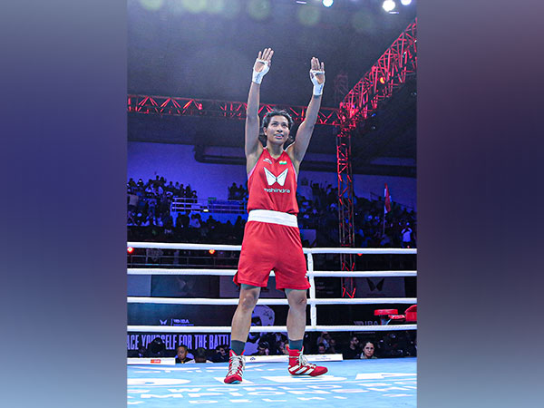 Indian boxer Lovlina Borgohain after winning Women's World Boxing Championships gold (Image: BFI)