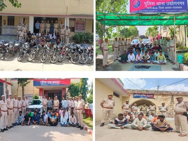 Visuals after crackdown (Photo/Rajasthan Police)