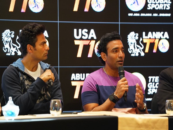 Mohammed Kaif and Robin Uthappa at launch event. (Photo- T10)
