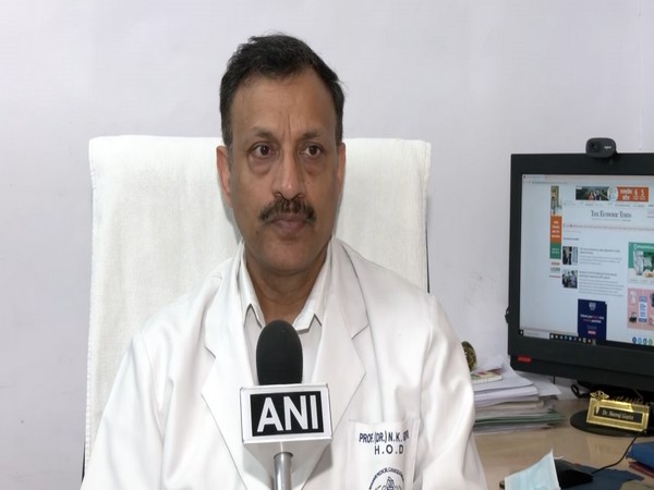 Dr NK Gupta, Pulmonologist, Safdarjung Hospital (Photo/ANI)