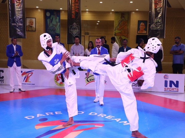 Players performing during opening ceremony of Taekwondo Premier League (Image: TPL)