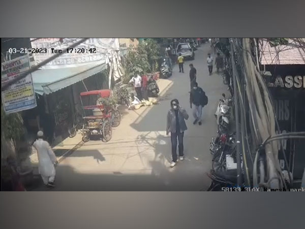 CCTV footage shows Amritpal Singh walking on a Delhi street