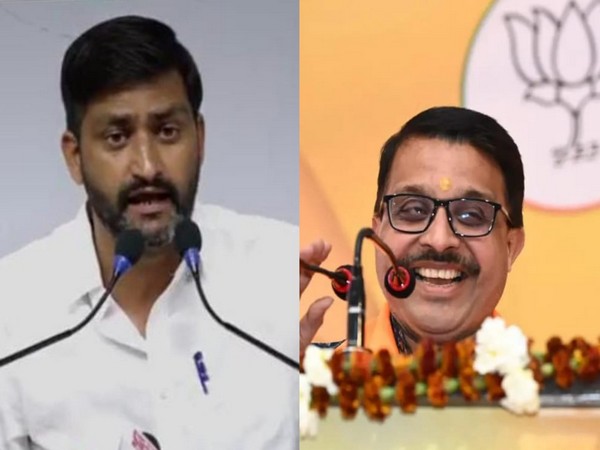 Congress MLA Kunal Choudhary (L) and BJP spokesperson Rajnish Agarwal (R)