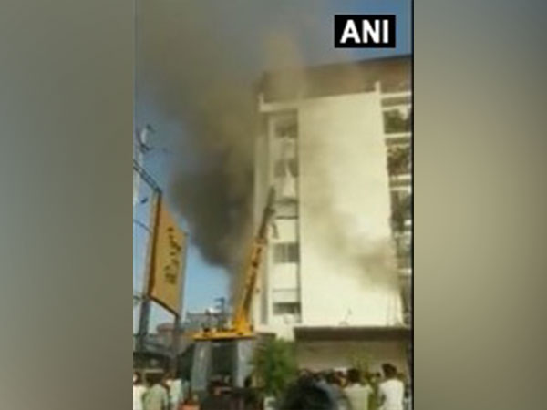fire breaks out at a hotel in Indore