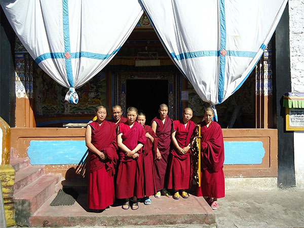 Buddhist Nuns at monastery in Tawang, Arunachal Pradesh 