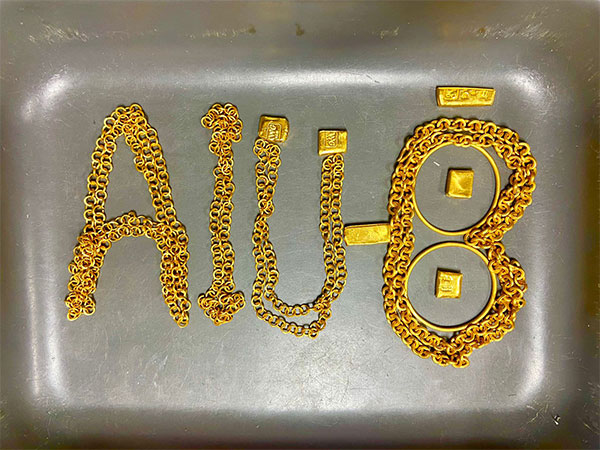 The seized gold at Kochi Airport. (Photo/ANI)