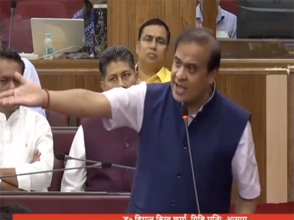 Assam Chief Minister Himanta Biswa Sarma in Assam Assembly. (Photo/ANI)