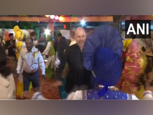 G20 delegates dancing on 'Naatu Naatu' in Chandigarh. (Image Source: ANI)