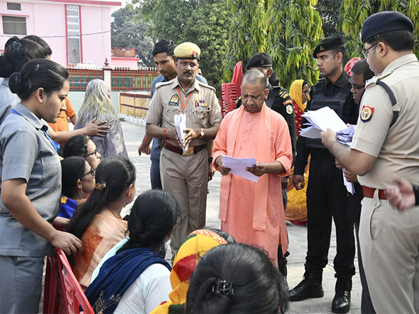 Uttar Pradesh Chief Minister at a Janta Darshan in Gorakhpur (Photo/ANI)