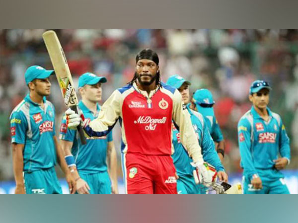 Chris Gayle after smashing 175* against Sahara Pune Warriors in IPL 2013 (Image: BCCI)