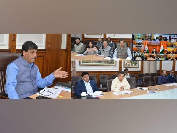 Chief Secretary Dr Arun Kumar Mehta chaired the meeting. (Photo/ANI) 