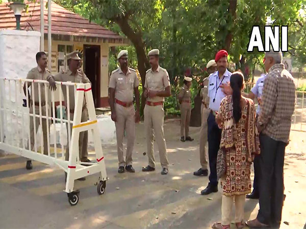 Visuals from outside Kalakshetra institution in Chennai