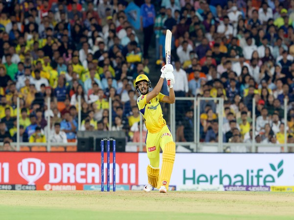 CSK opener Ruturaj Gaikwad in action against Gujarat Titans in IPL 2023 (Image: IPL Twitter)