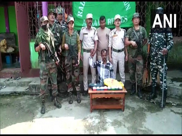 Drug peddler was apprehended in Assam (Photo/ANI)