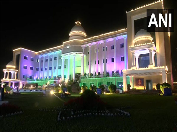 Government buildings in Bhubaneswar illuminated on the eve of Utkal Divas (Photo/ANI)