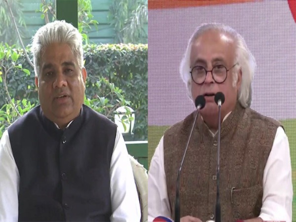 Union Environment Minister Bhupender Yadav and Congress leader Jairam Ramesh (Photo/ANI)