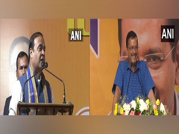 Assam Chief Minister Himanta Biswa Sarma, Delhi Chief Minister Arvind Kejriwal (Photo/ANI)