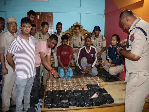 A consignment of drugs seized by Assam police (Photo/ANI)