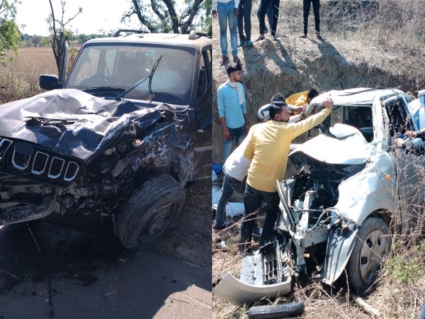 Damaged vehicles in the accident (Photo/ANI)